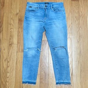 Polo Ralph Lauren Cropped , rough hem denim